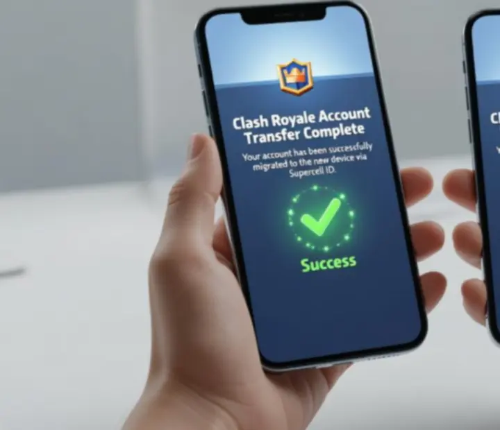 Proces przenoszenia konta Clash Royale między dwoma urządzeniami za pomocą Supercell ID