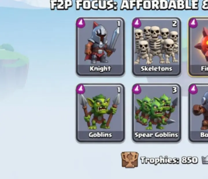 Przykładowe talie Clash Royale dla graczy F2P